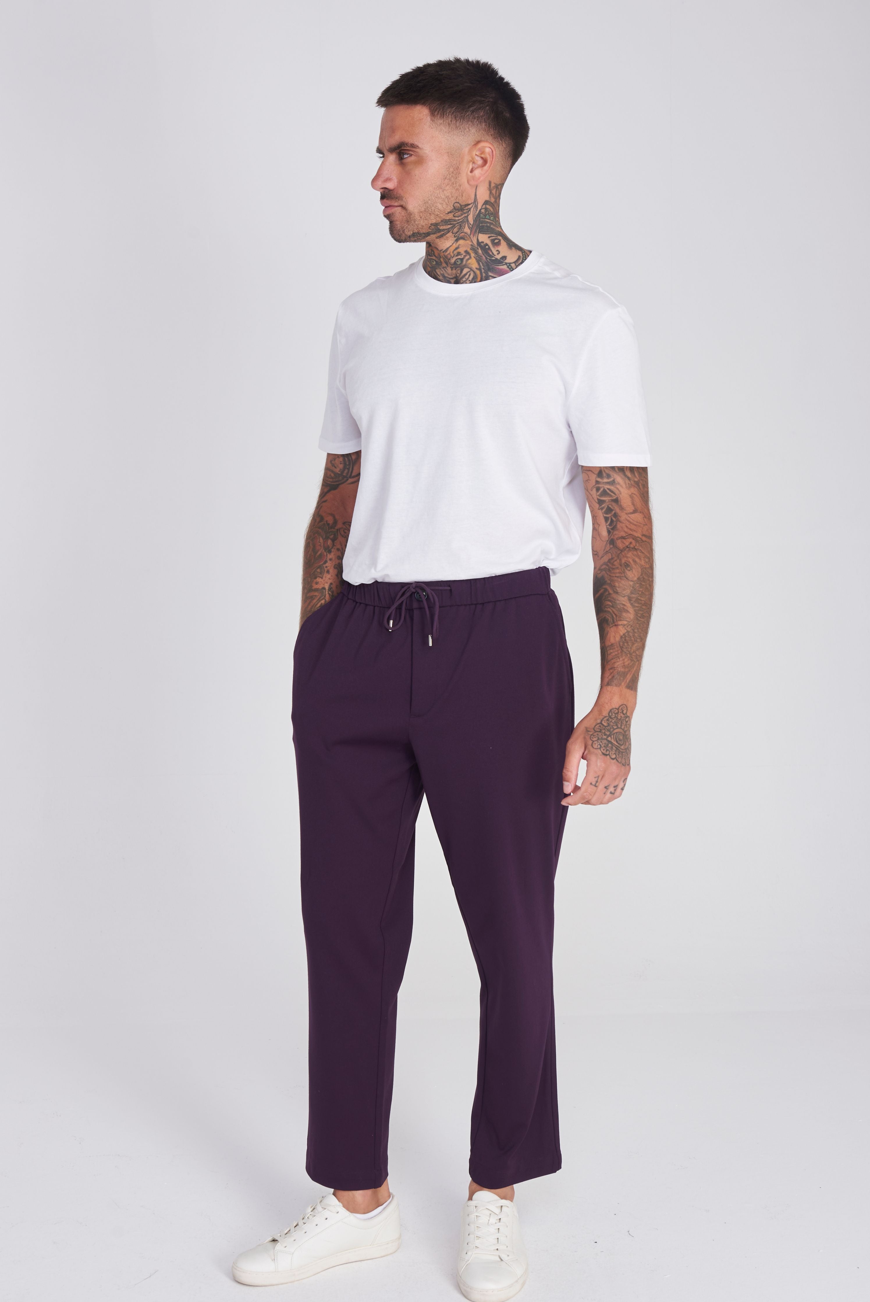 Pamplona Harry Brown Trouser in Purple RRP £80