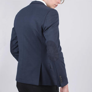 Harry Brown Blue Viscose Blend Tailored Blazer