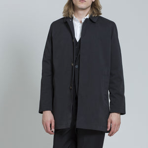 Harry Brown Black Single Breasted Trench Coat RRP £139