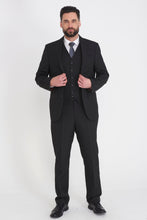 Load image into Gallery viewer, Carter &amp; Jones Black  Big &amp; Tall Three Piece Tailored Fit Suit RRP £249
