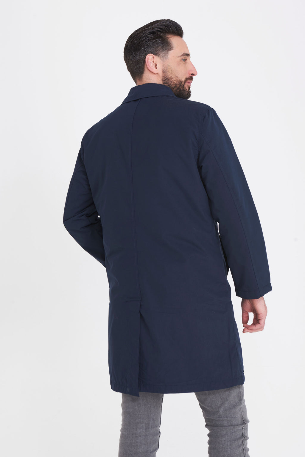 Carter & Jones Navy Rain Coat RRP £129