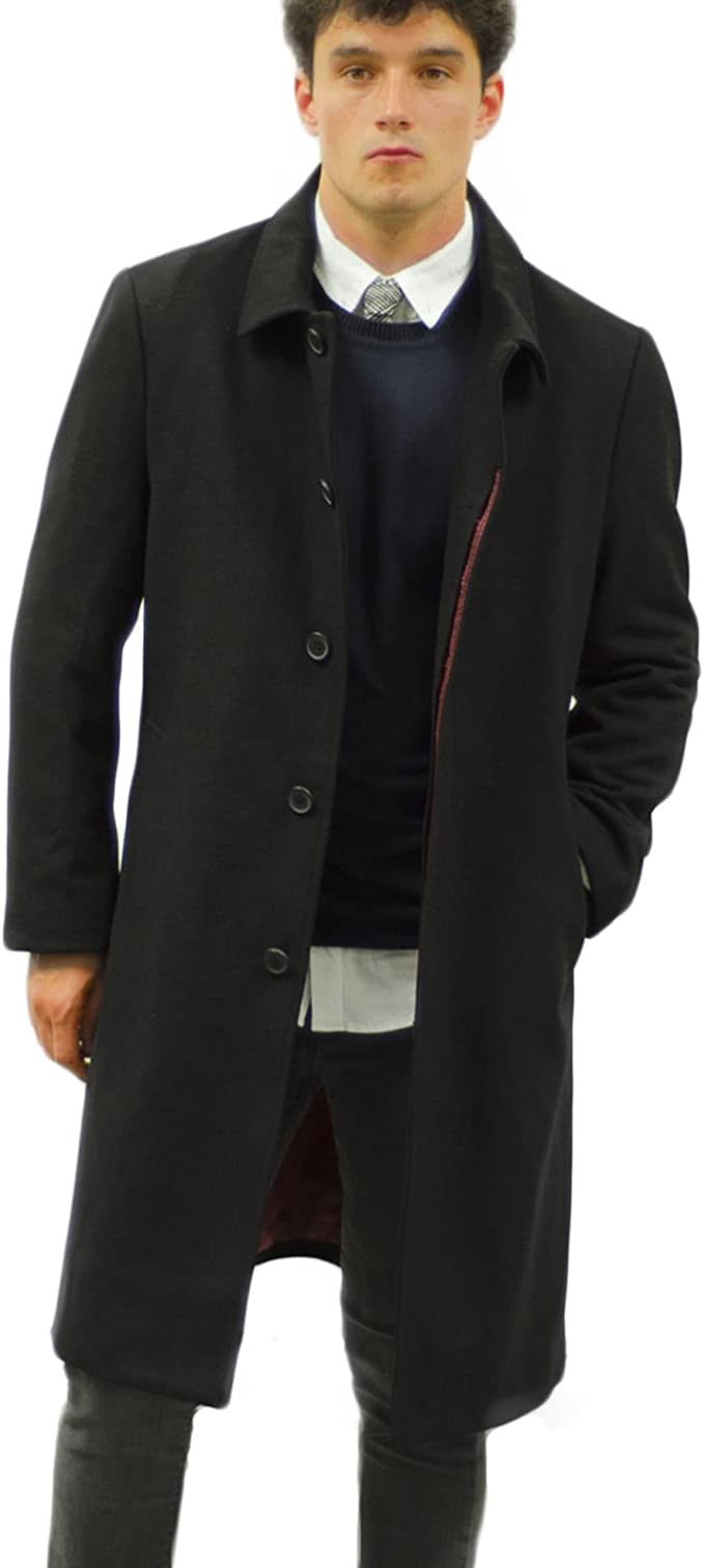Henley & Knight Black Wool Overcoat £199