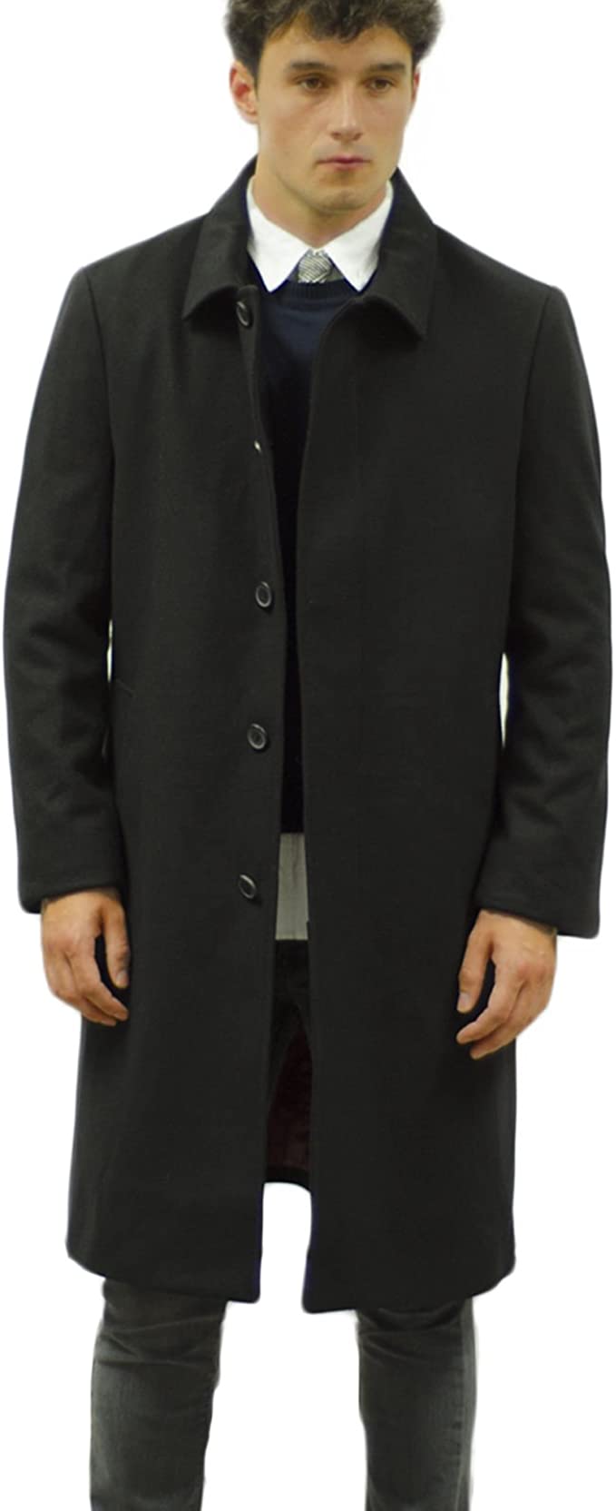 Henley & Knight Black Wool Overcoat £199
