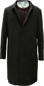 Henley & Knight Black Wool Overcoat £199