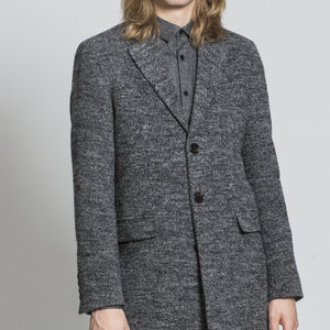 Sawyers + Hendricks Grey Wool Overcoat