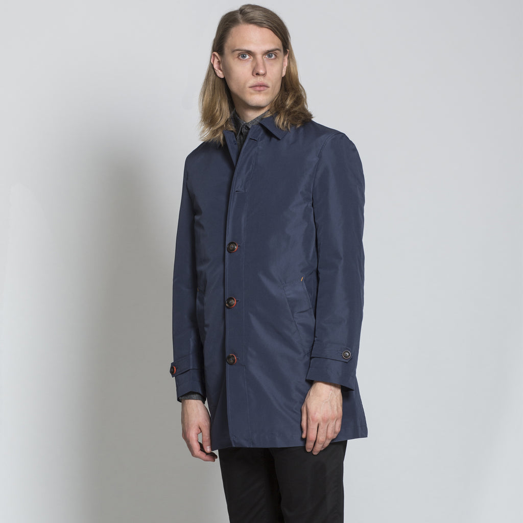 Harry brown Dark Blue Rain Mac with Detachable Lining RRP £150