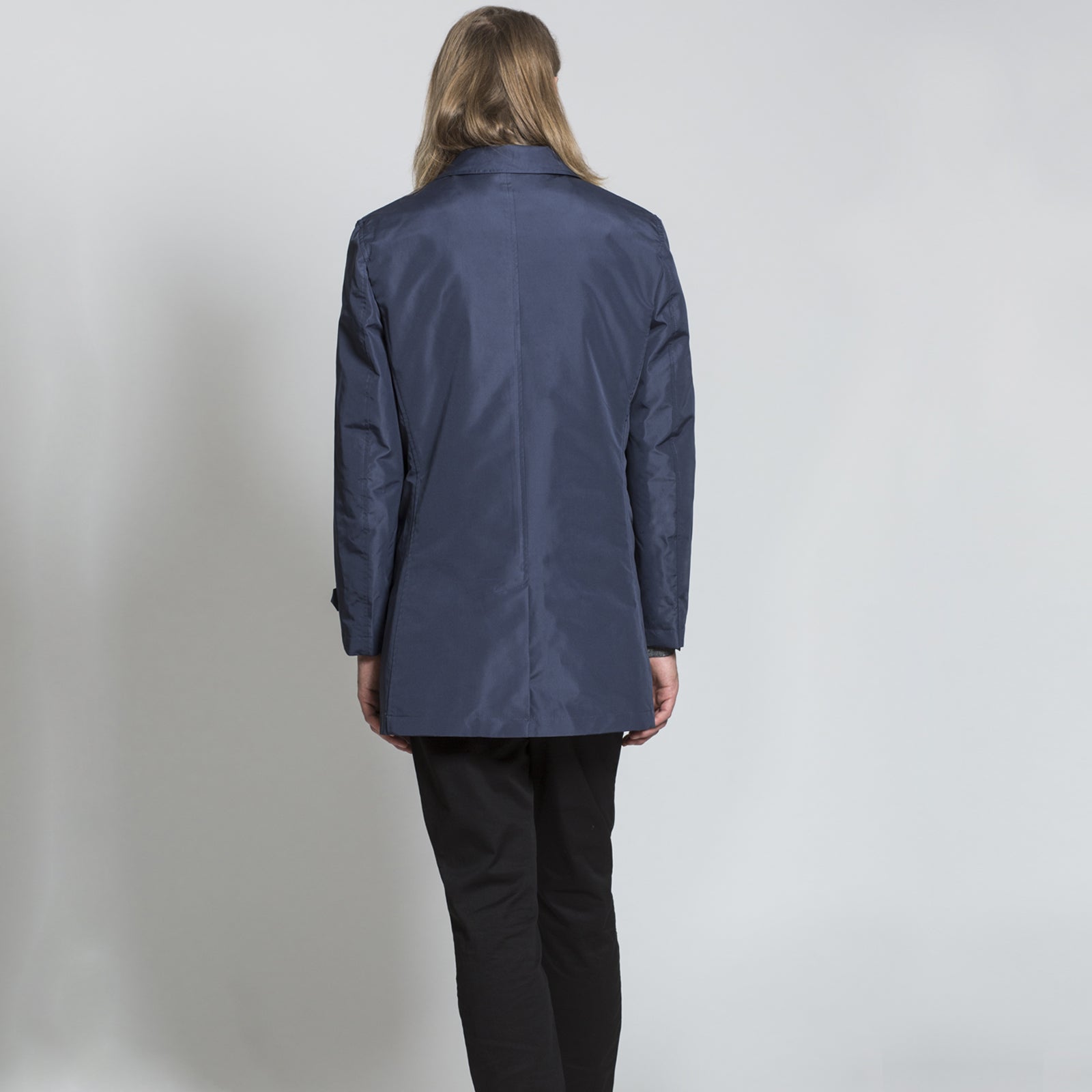 Harry brown Dark Blue Rain Mac with Detachable Lining RRP £150