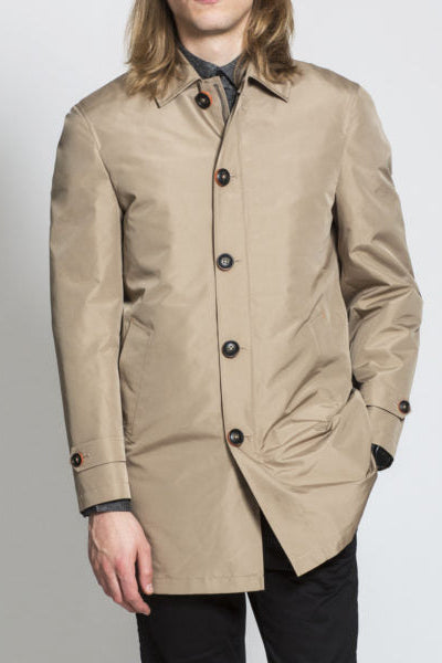 HARRY BROWN Toffee Rain Mac with Detachable Lining RRP £150