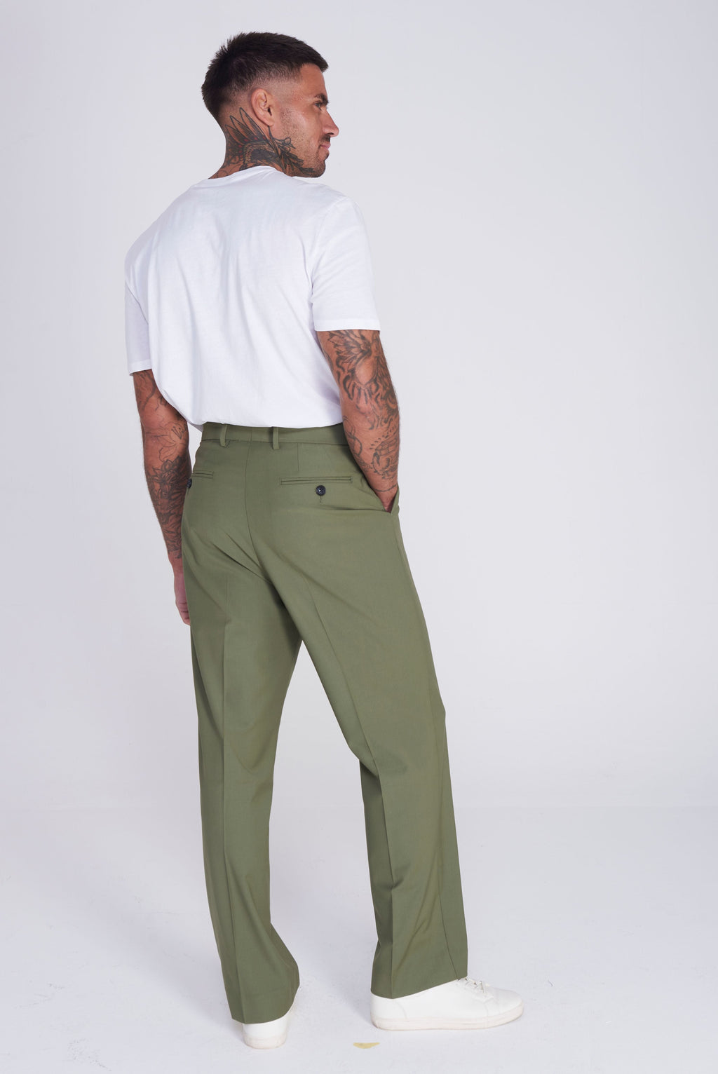 Malaga Harry Brown Trouser in Khaki RRP £80