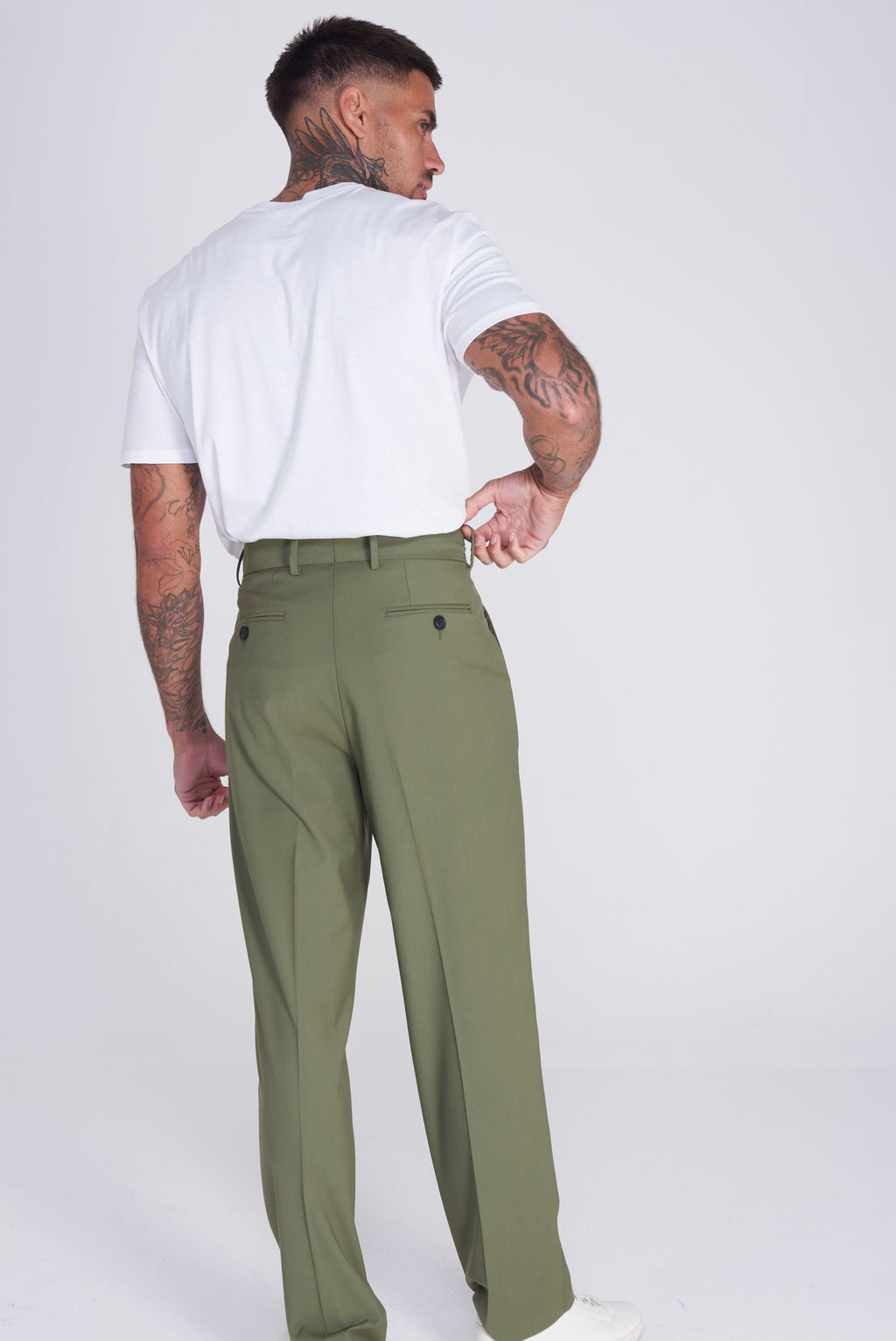 Malaga Harry Brown Trouser in Khaki RRP £80