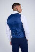 Load image into Gallery viewer, Ralph Wool Tweed Three Piece Slim Fit Suit in Navy RRP £299
