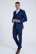 Load image into Gallery viewer, Ralph Wool Tweed Three Piece Slim Fit Suit in Navy RRP £299
