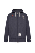 Load image into Gallery viewer, Grey Hawk Cotton Fleece Lined Zipped Hoodie in Navy RRP £65.99
