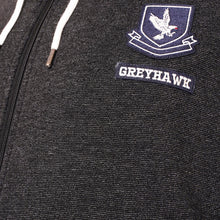 Load image into Gallery viewer, Grey Hawk Cotton Fleece Lined Zipped Hoodie Extra Tall in Charcoal RRP £65.99
