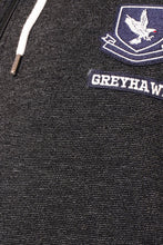 Load image into Gallery viewer, Grey Hawk Cotton Fleece Lined Zipped Hoodie in Charcoal RRP £65.99

