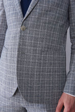 Load image into Gallery viewer, Harry brown Eli Grey Check Two Piece Linen Suit RRP £239
