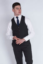 Load image into Gallery viewer, Charlie Black Suit Waistcoat
