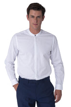Load image into Gallery viewer, Harry Brown Joshua White Grandad Cotton Shirt RRP £80
