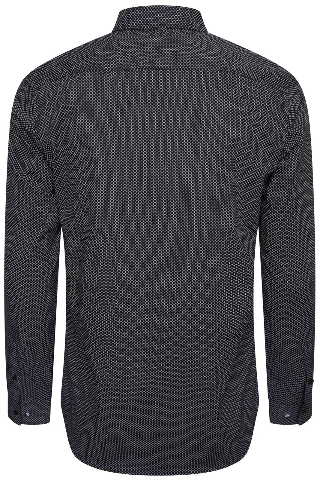 Harry Brown Micro Dot Slim Fit Shirt in Black