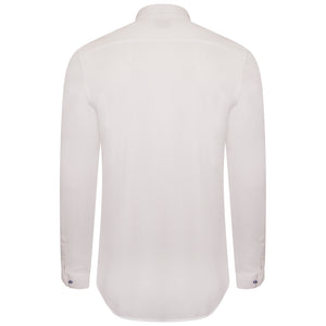 Harry Brown Pique Slim Fit Shirt in White