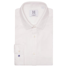 Load image into Gallery viewer, Harry Brown Pique Slim Fit Shirt in White
