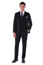 Load image into Gallery viewer, Caleb Harry Brown Black Three Piece Slim Fit Suit RRP 299
