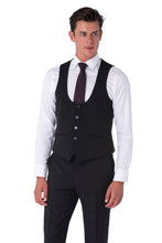 Load image into Gallery viewer, Alvin Harry Brown Black Three Piece Slim Fit Suit RRP £299
