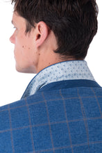 Load image into Gallery viewer, William Blue Check Double Breasted Suit RRP £239
