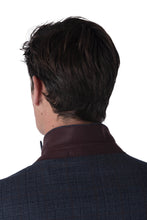 Load image into Gallery viewer, Finley Harry Brown Blue Check Slim fit 100% Wool Suit RRP £299
