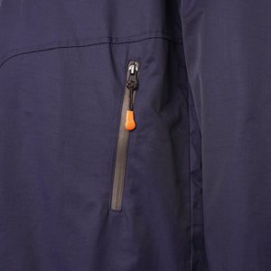 Grey Hawk Water Resistant Cotton Zip Hooded Jacket in Navy RRP £160