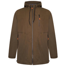 Load image into Gallery viewer, Grey Hawk Water Resistant Cotton Zip Hooded Jacket in Olive RRP £160
