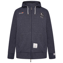 Load image into Gallery viewer, Grey Hawk Cotton Fleece Lined Zipped Hoodie Extra Tall in Navy RRP £65.99
